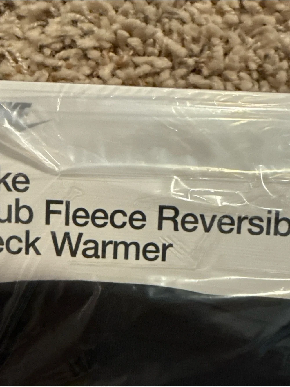 Nike Black Reversible Fleece Neck Warmer